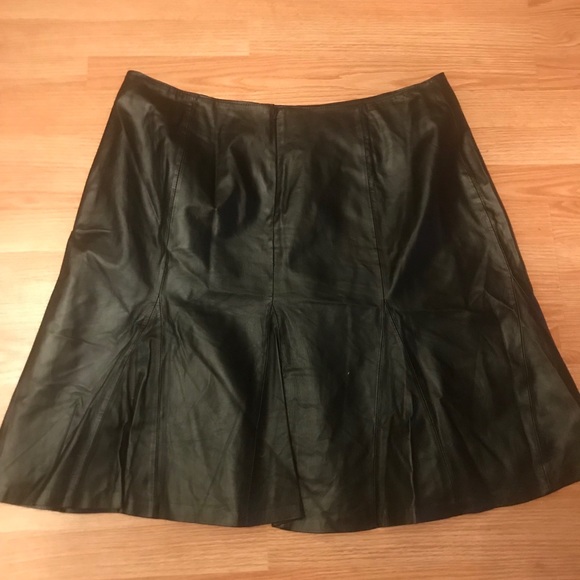NWOT A-line Leather Skirt - Picture 4 of 7